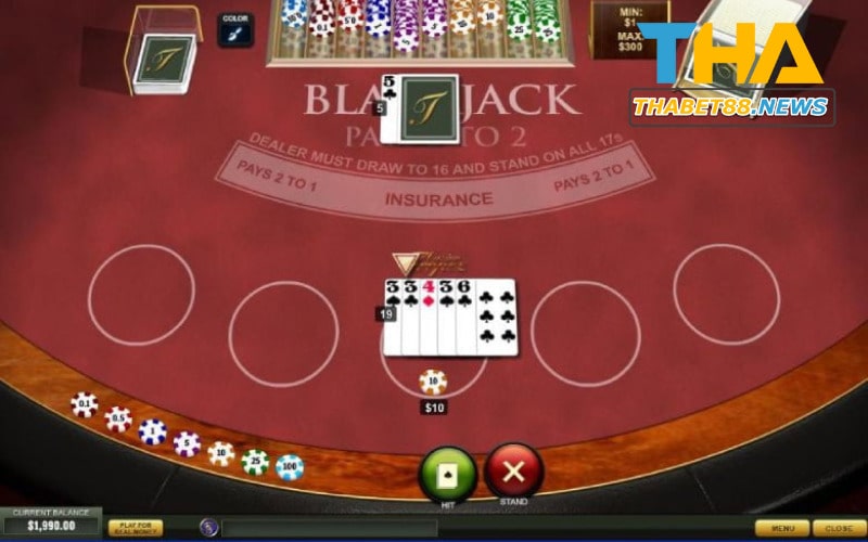 Quy tắc tính điểm bài và xếp hạng game bài Blackjack Thabet